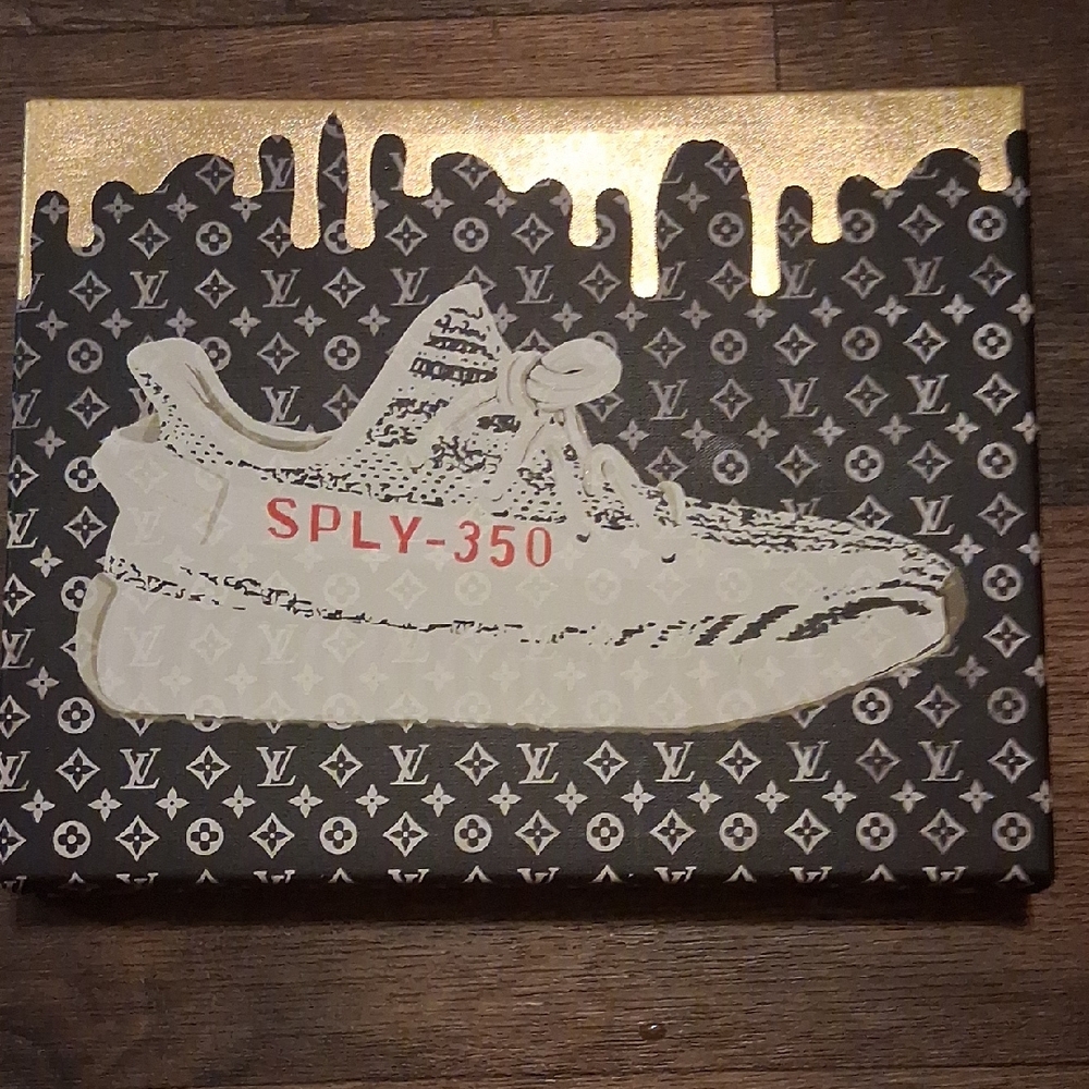 SPLY-350 Canvas Art with Gold Accents